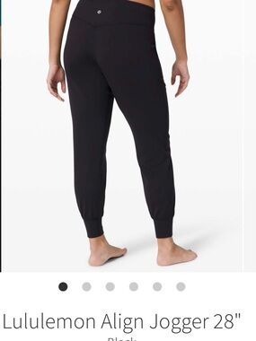 lululemon athletica Black Align Jogger 28" Nulu W5DH6S